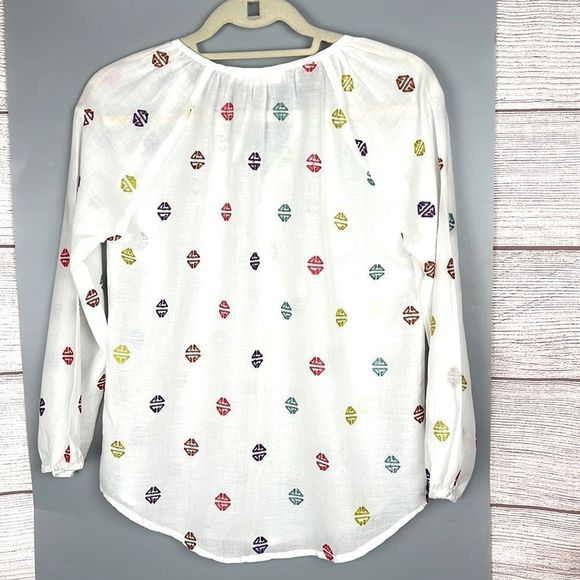 ROLLER RABBIT Cotton Embroidered Top Blouse - Picture 7 of 10